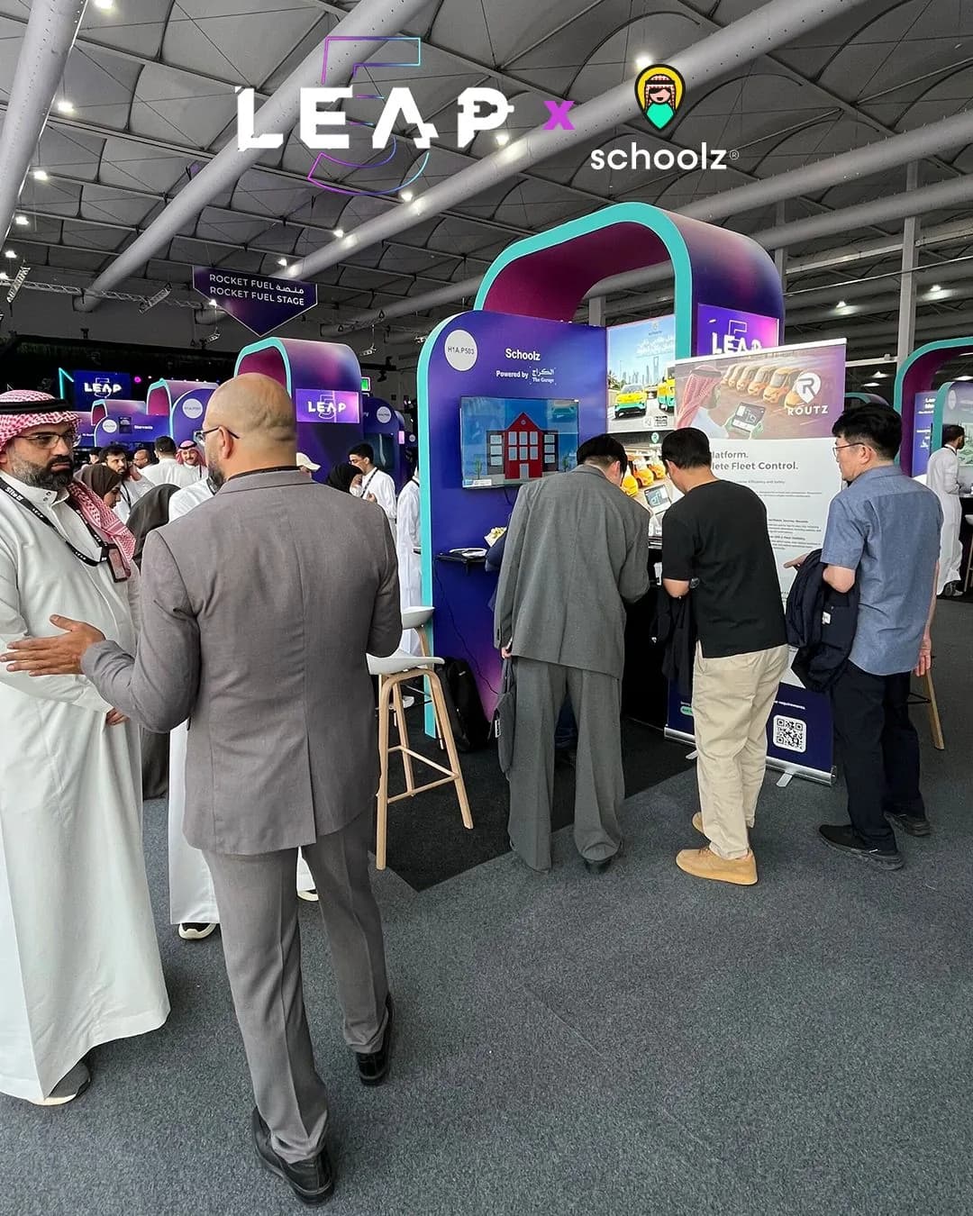 مساحة Schoolz وRoutz داخل معرض LEAP 2026